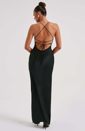 Misha Maxi Dress - Black Ryvelle
