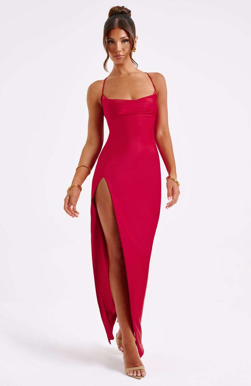 Misha Maxi Dress - Red Ryvelle