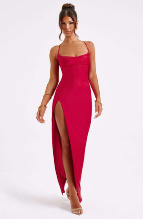 Misha Maxi Dress - Red Ryvelle