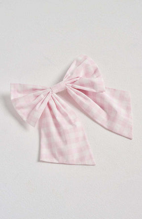 Mitzi Bow - Blush Gingham Ryvelle