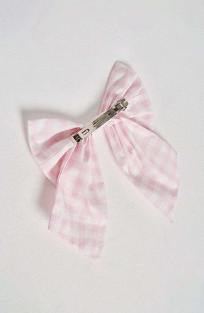 Mitzi Bow - Blush Gingham Ryvelle