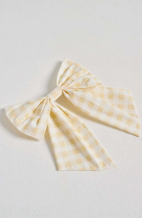 Mitzi Bow - Lemon Gingham Ryvelle