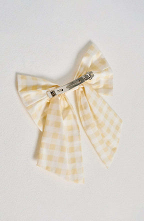 Mitzi Bow - Lemon Gingham Ryvelle