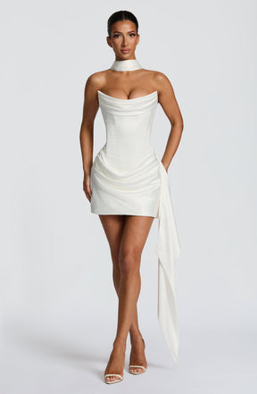 Mona Mini Dress - Ivory Ryvelle