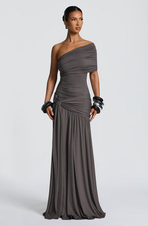 Monica Maxi Dress - Charcoal Ryvelle