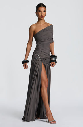 Monica Maxi Dress - Charcoal Ryvelle