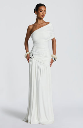 Monica Maxi Dress - White Ryvelle