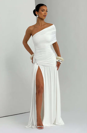 Monica Maxi Dress - White Ryvelle