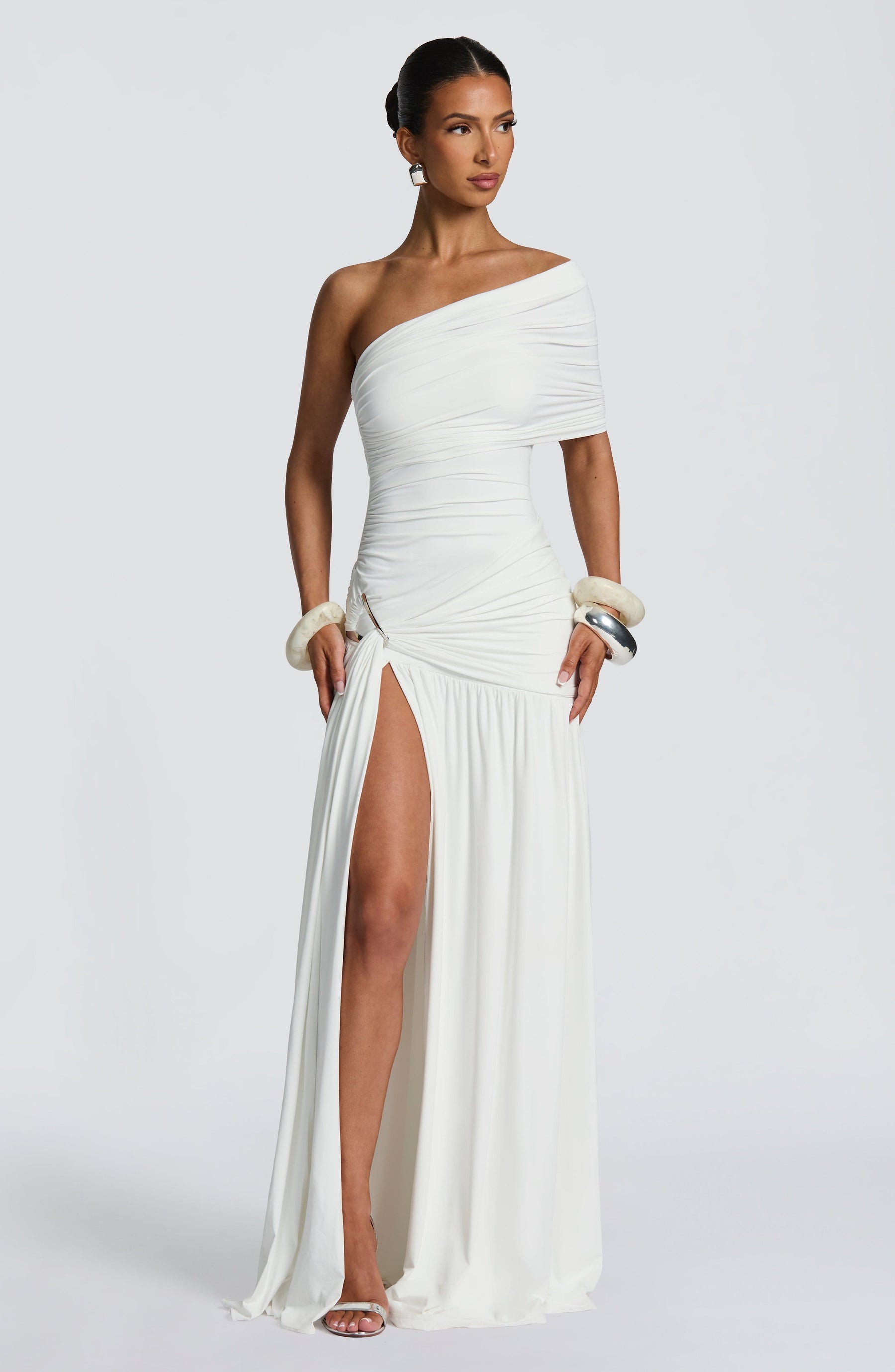 Monica Maxi Dress - White Ryvelle