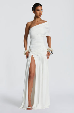 Monica Maxi Dress - White Ryvelle