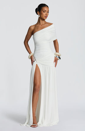 Monica Maxi Dress - White Ryvelle