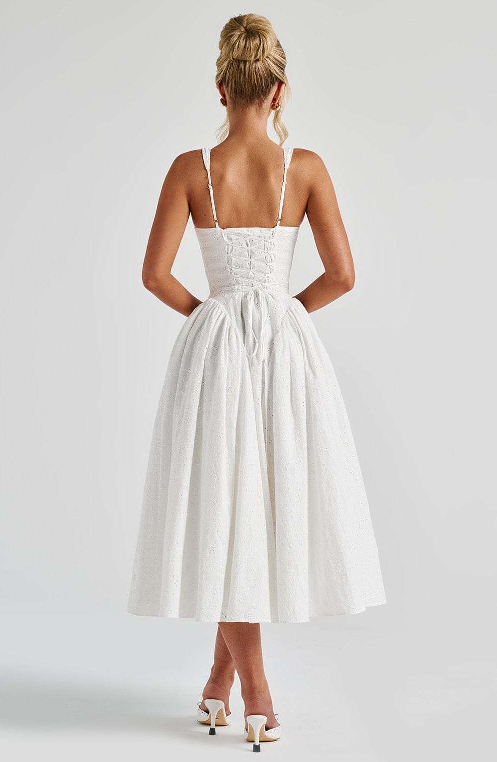 Monroe Midi Dress - Ivory Ryvelle