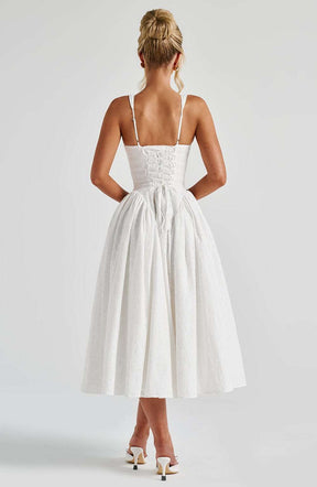 Monroe Midi Dress - Ivory Ryvelle
