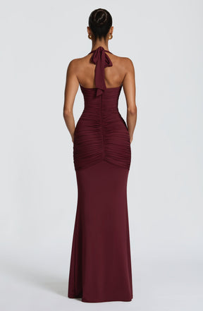 Maxikleid Morrigan – Kirschlack