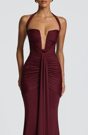 Maxikleid Morrigan – Kirschlack