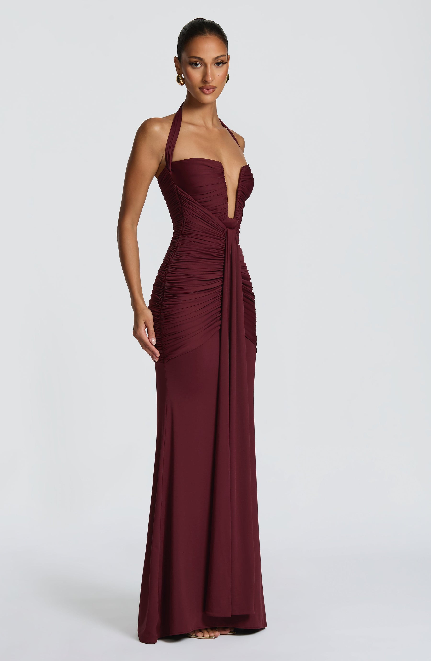 Maxikleid Morrigan – Kirschlack