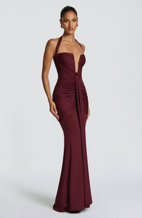 Maxikleid Morrigan – Kirschlack