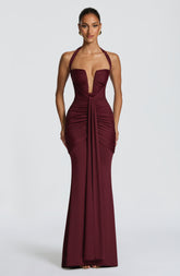 Maxikleid Morrigan – Kirschlack