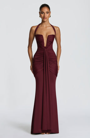 Maxikleid Morrigan – Kirschlack