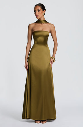 Morven Maxi Dress - Deep Olive Ryvelle