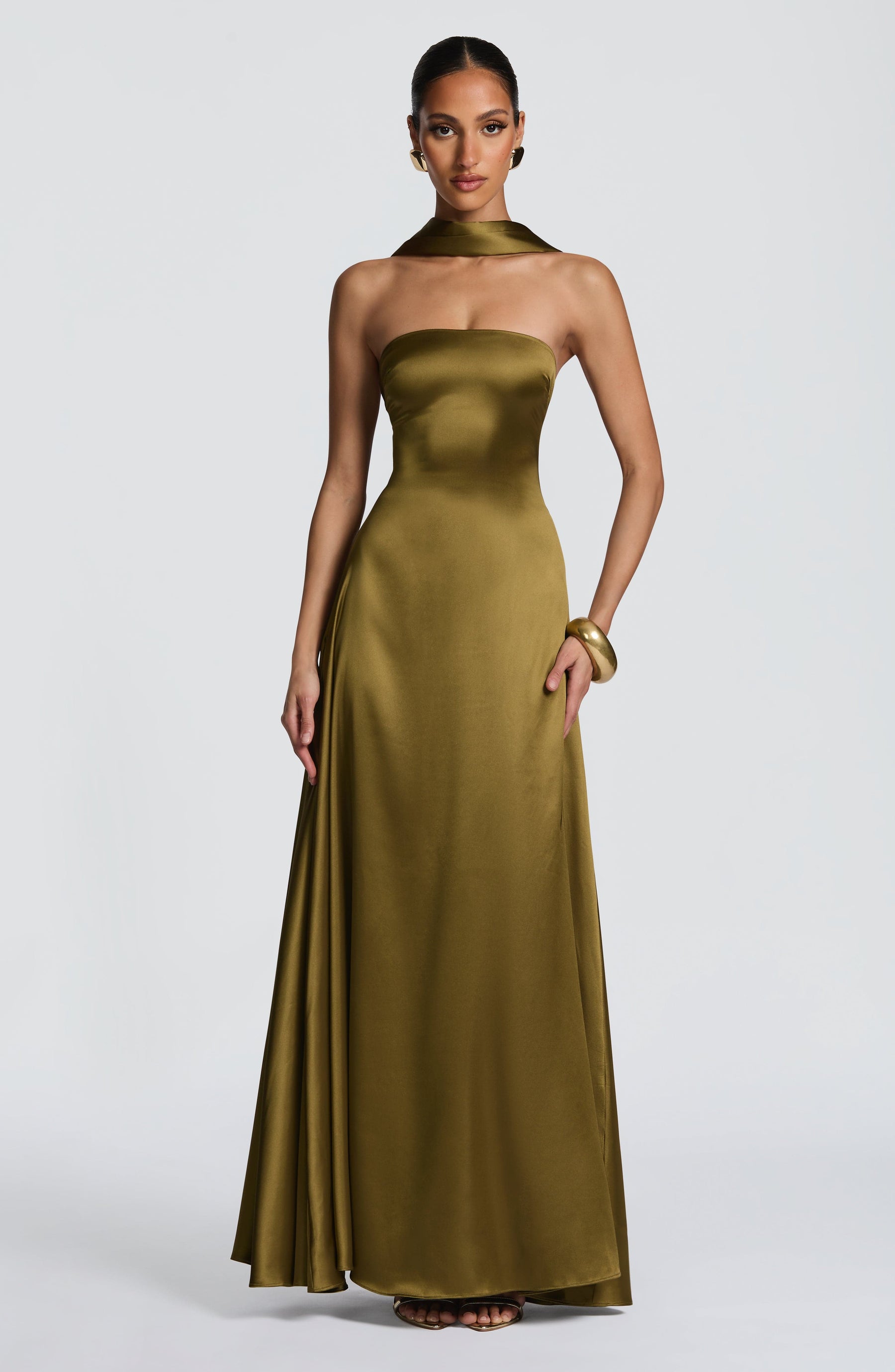 Morven Maxi Dress - Deep Olive Ryvelle