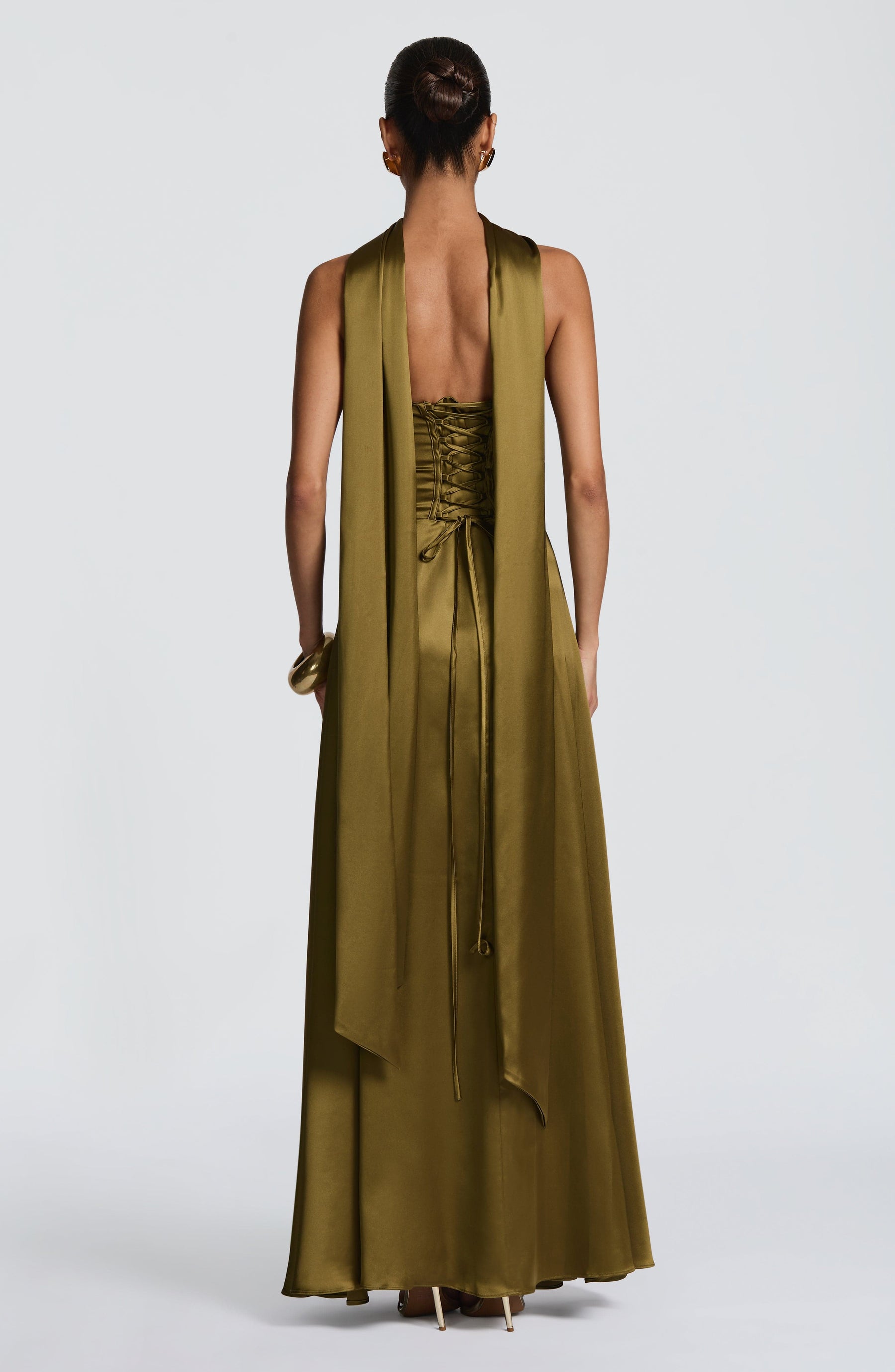 Morven Maxi Dress - Deep Olive Ryvelle
