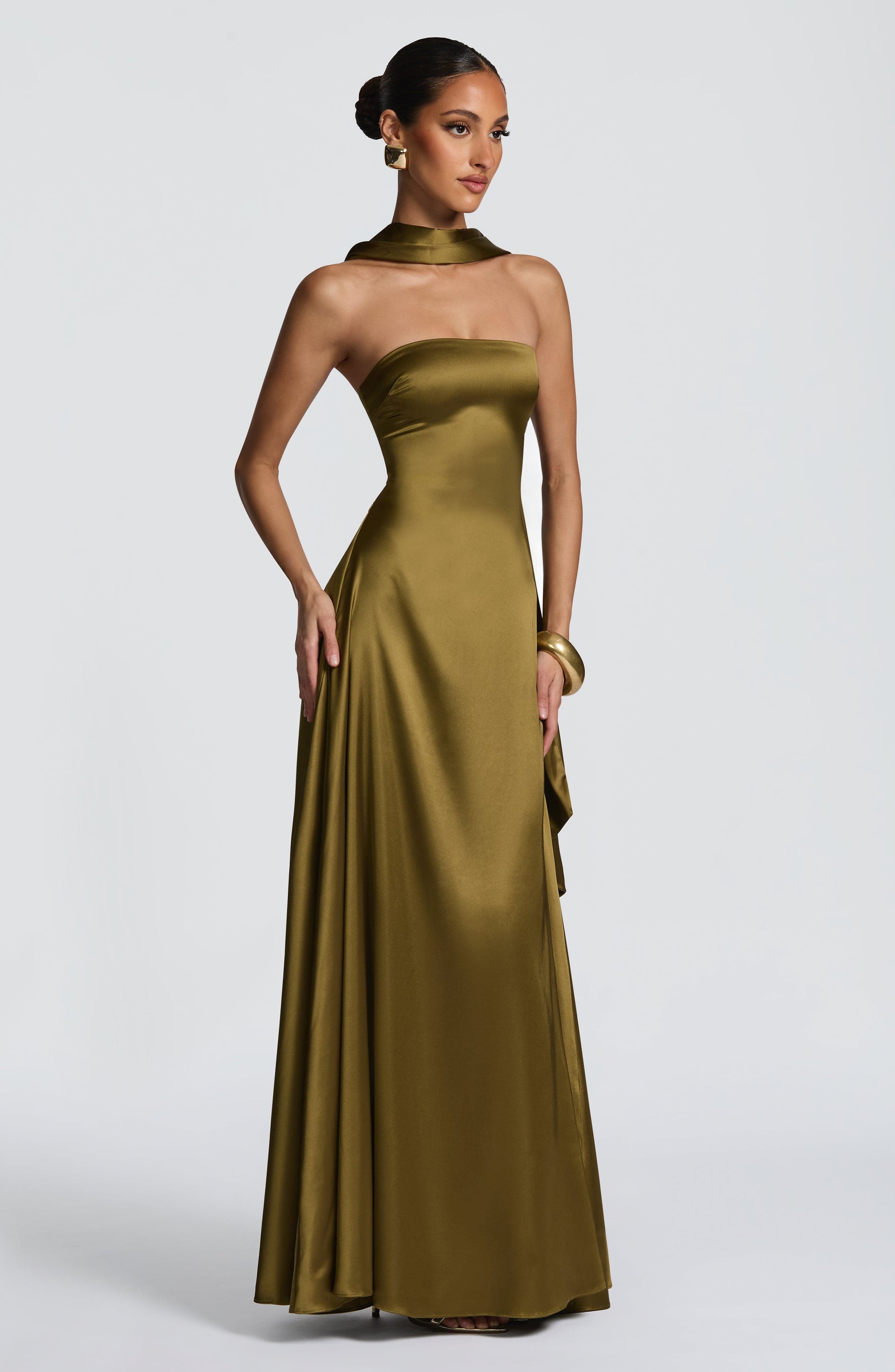 Morven Maxi Dress - Deep Olive Ryvelle