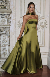 Morven Maxi Dress - Deep Olive Ryvelle