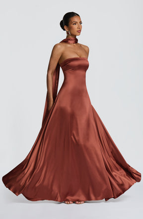 Morven Maxi Dress - Rust Ryvelle