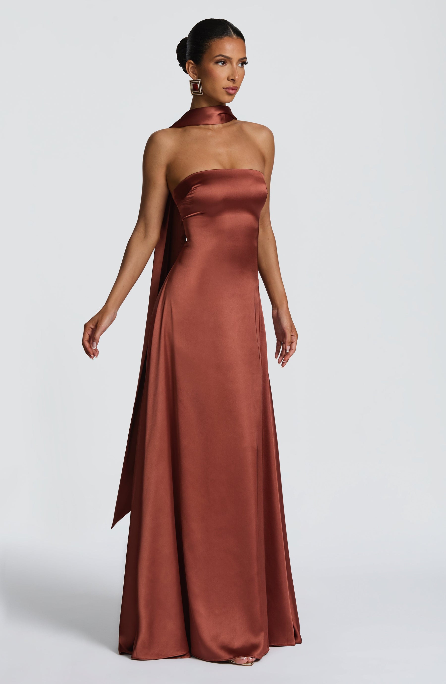 Morven Maxi Dress - Rust Ryvelle