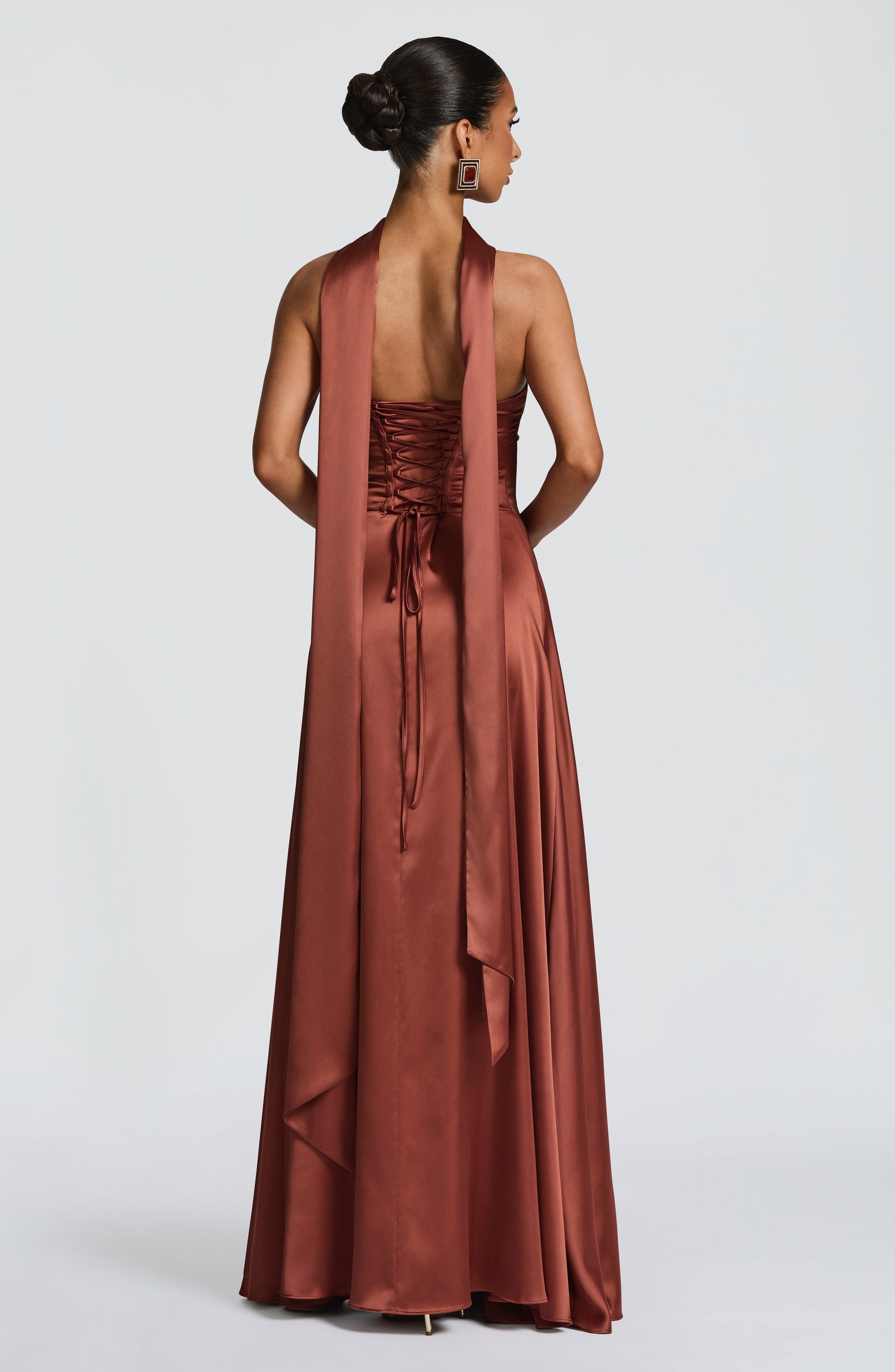 Morven Maxi Dress - Rust Ryvelle