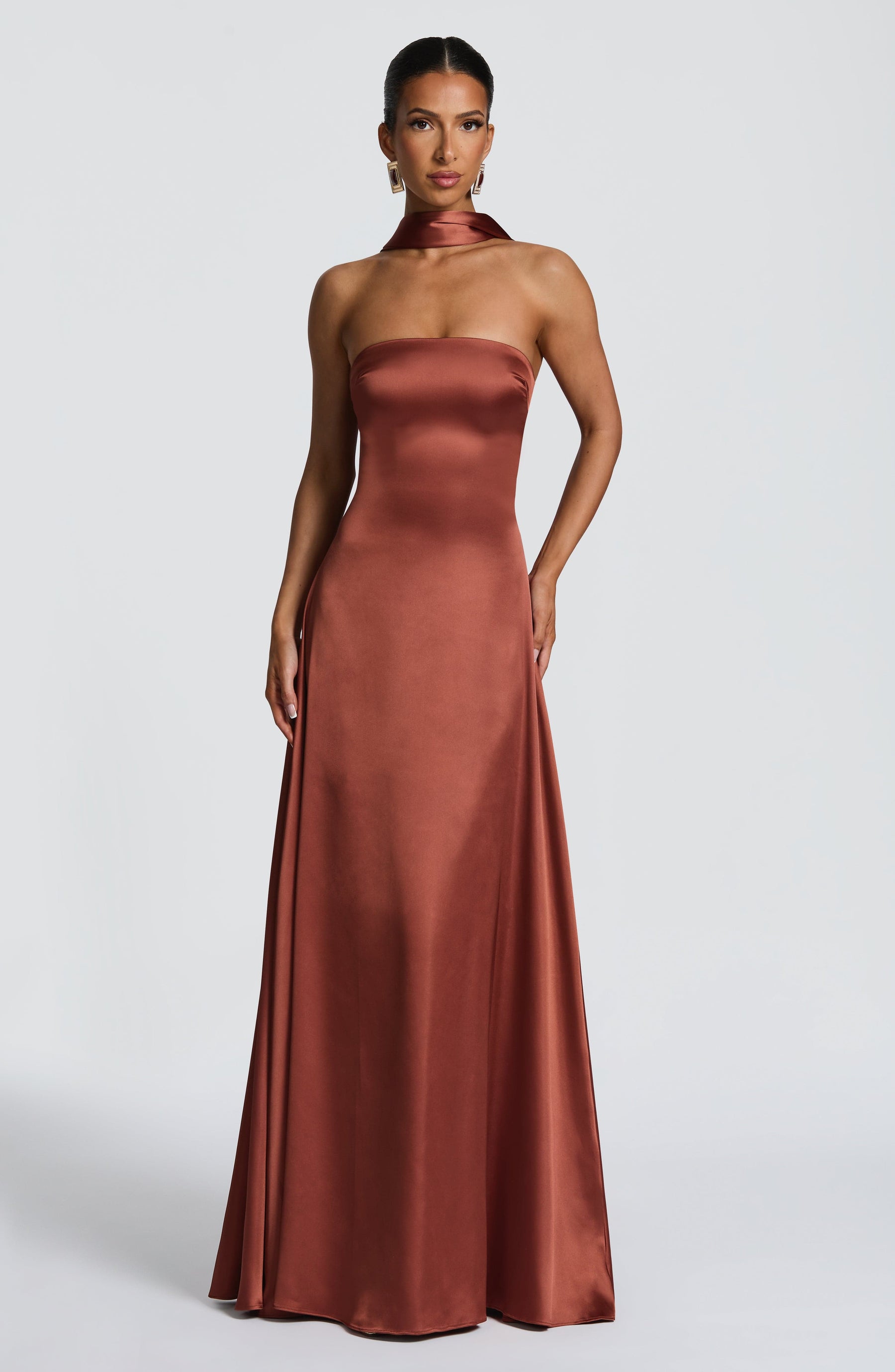 Morven Maxi Dress - Rust Ryvelle
