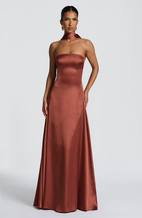 Morven Maxi Dress - Rust Ryvelle