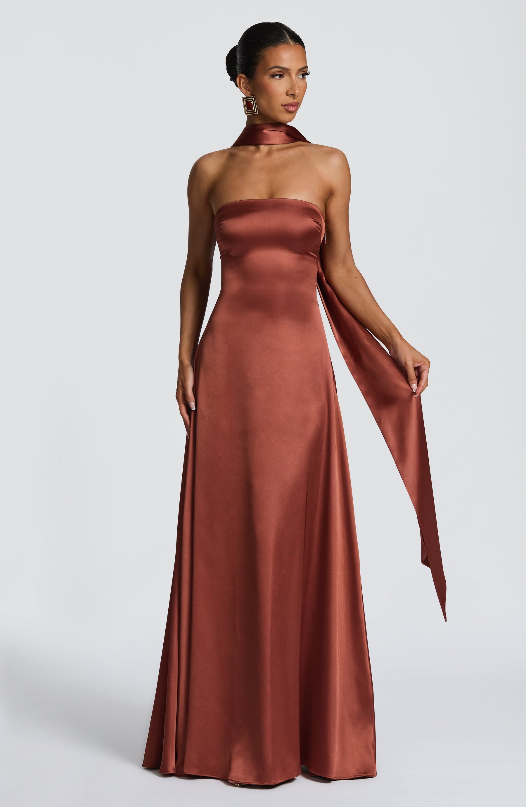 Morven Maxi Dress - Rust Ryvelle