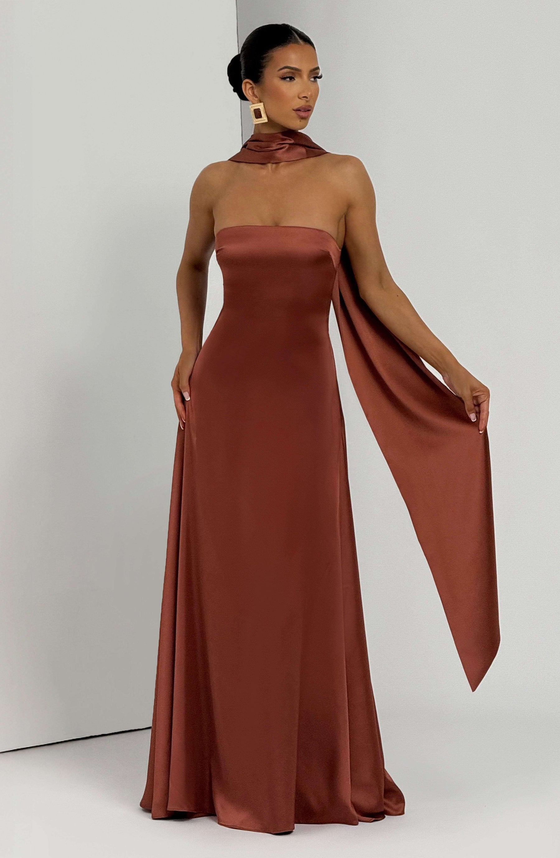 Morven Maxi Dress - Rust Ryvelle