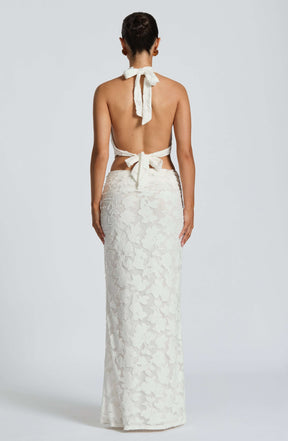 Myra Maxi Skirt - Ivory Ryvelle