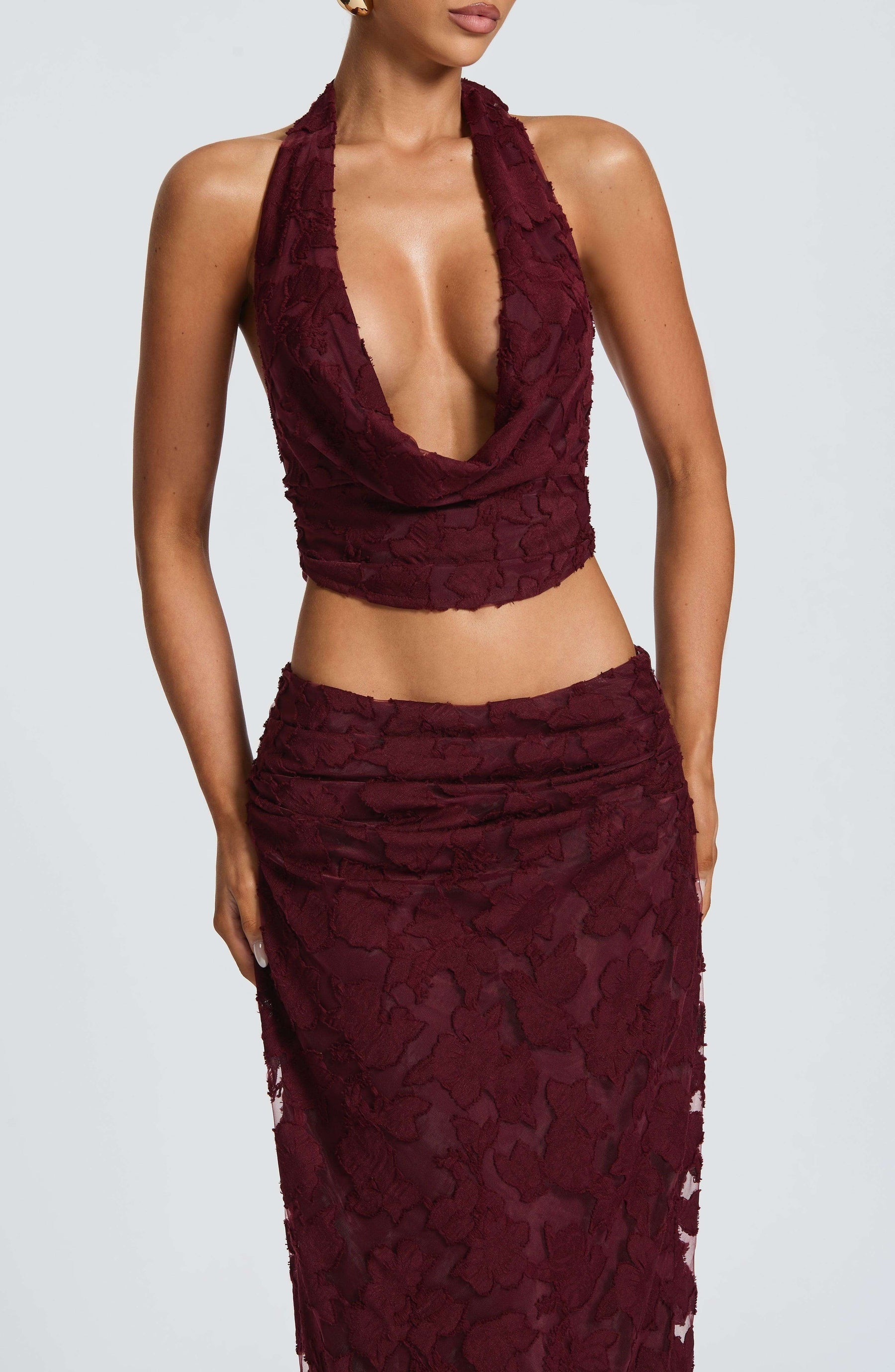 Myra Top - Cherry Lacquer Ryvelle