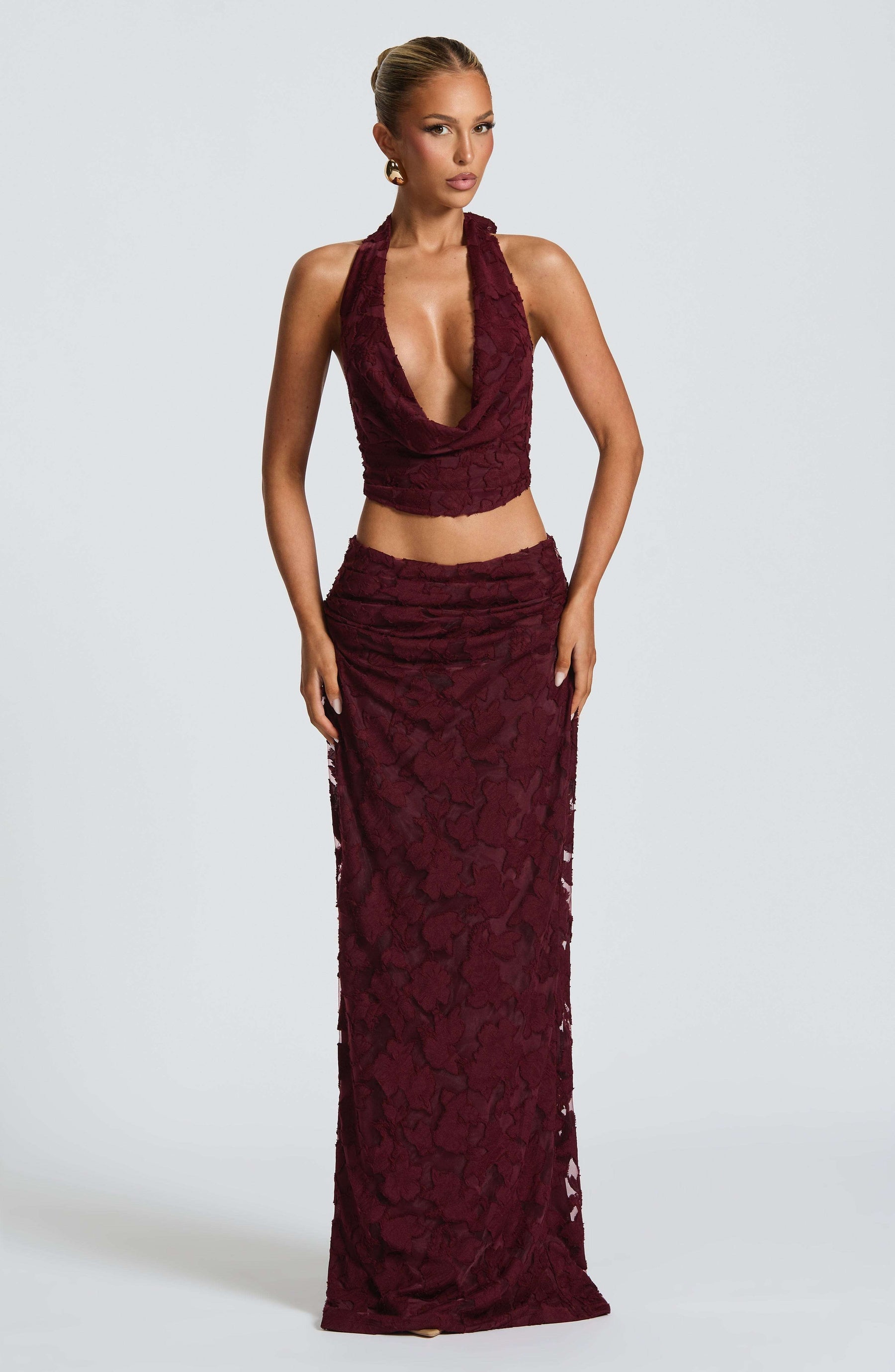 Myra Top - Cherry Lacquer Ryvelle