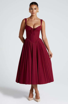 Natassia Midi Dress - Berry Ryvelle