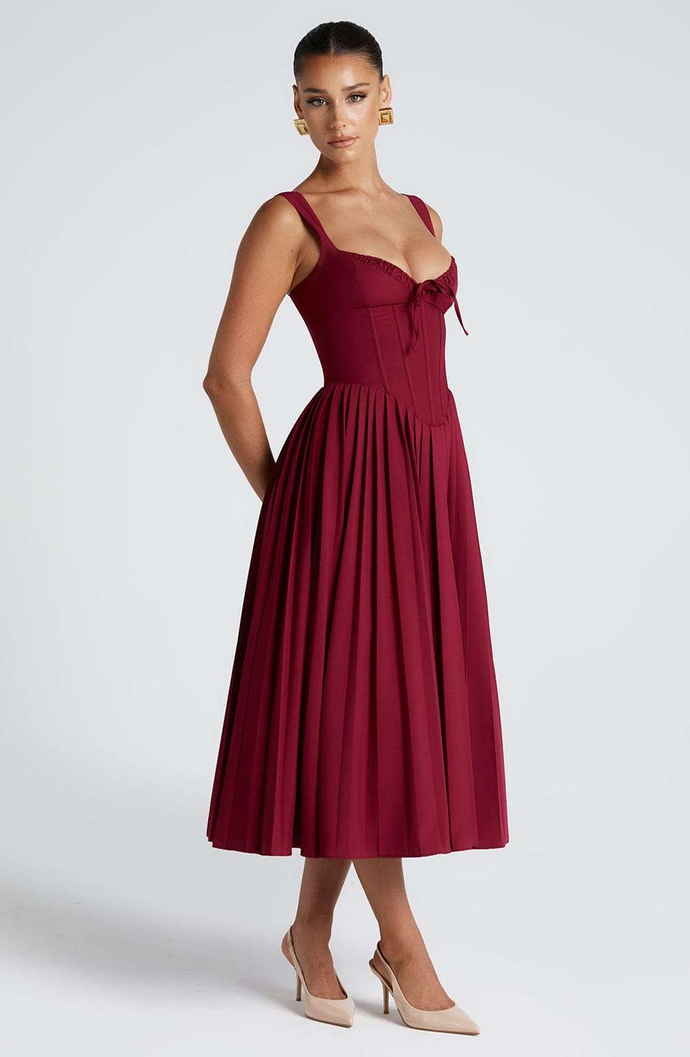 Natassia Midi Dress - Berry Ryvelle