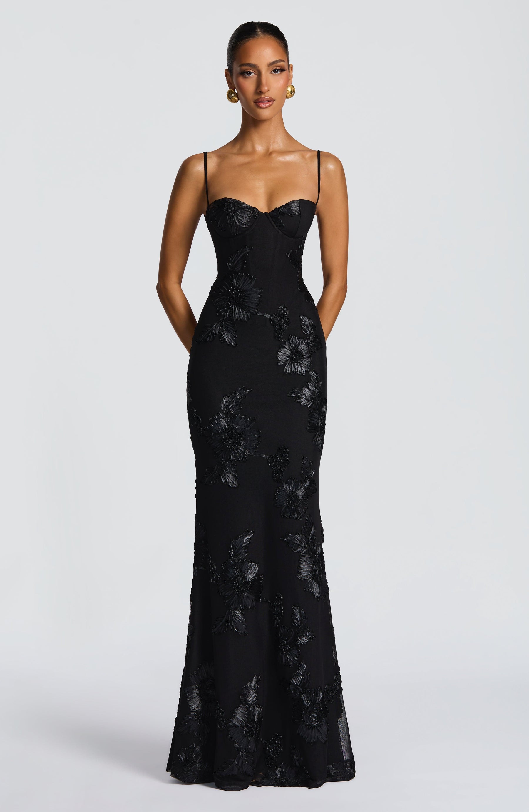 Nefertiti Maxi Dress - Black Ryvelle