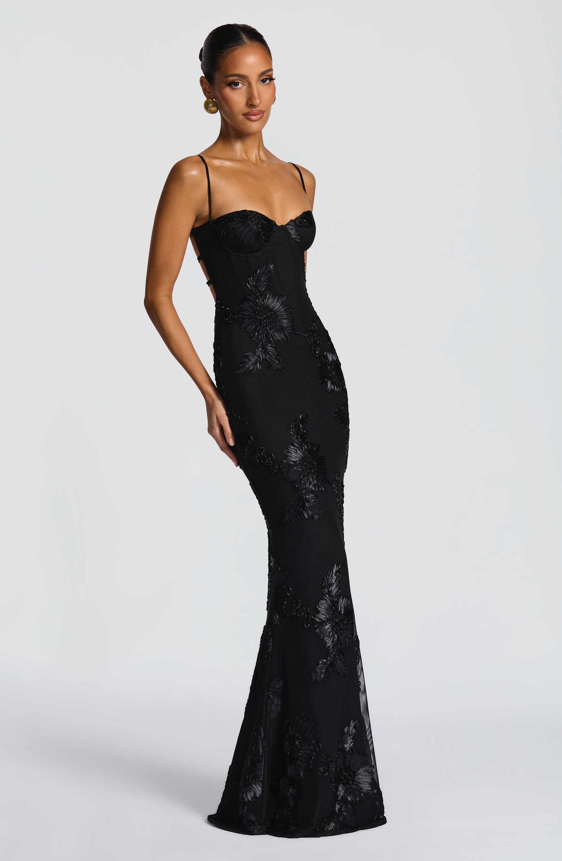 Nefertiti Maxi Dress - Black Ryvelle
