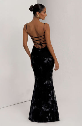Nefertiti Maxi Dress - Black Ryvelle
