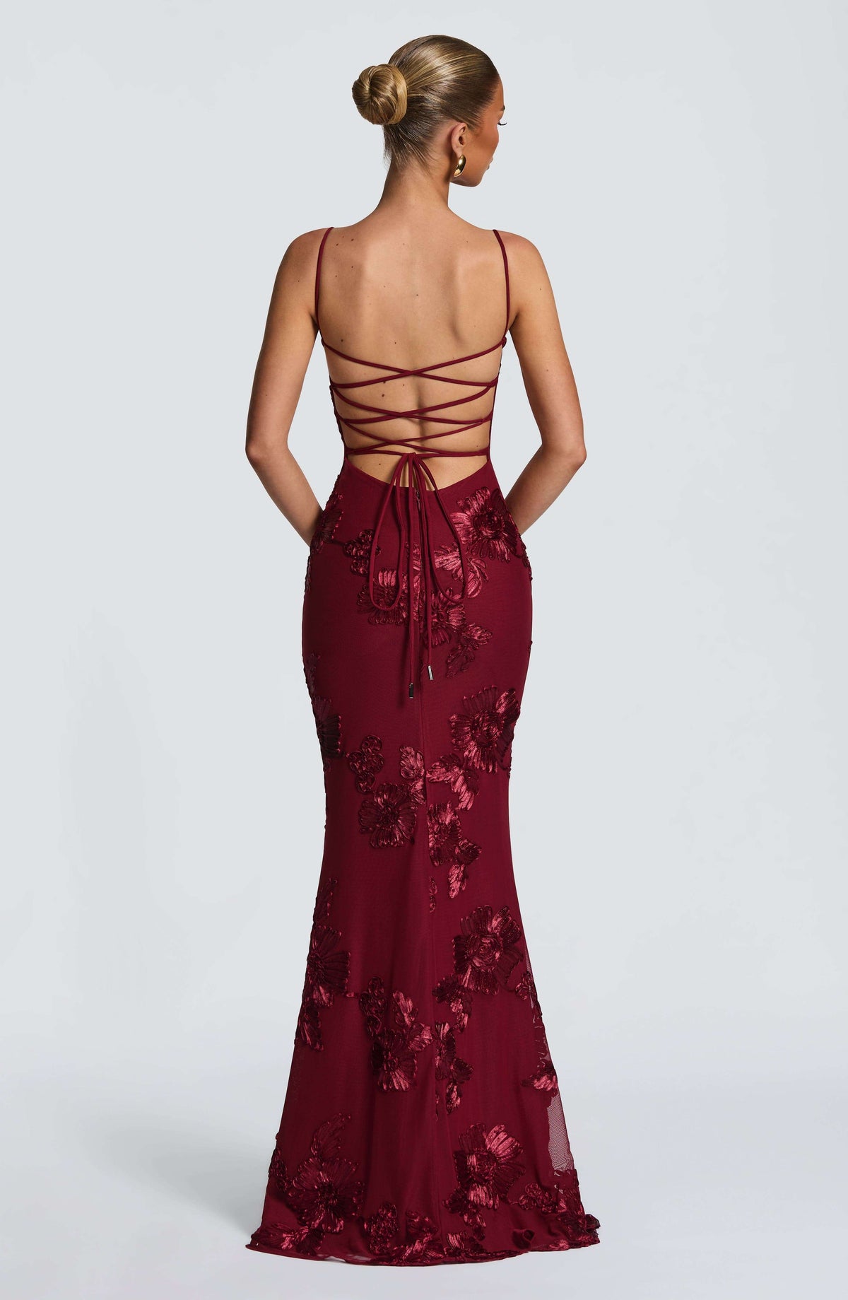 Nefertiti Maxi Dress - Burgundy Ryvelle