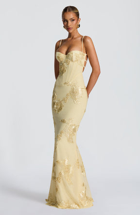 Nefertiti Maxi Dress - Lemon Ryvelle