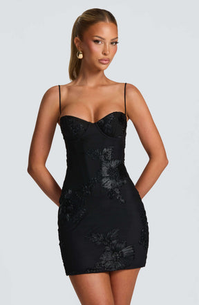 Nefertiti Mini Dress - Black Ryvelle