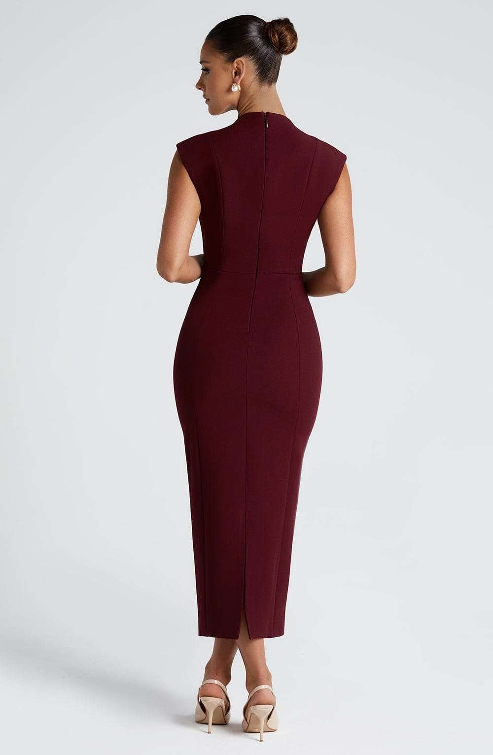 Nellie Midi Dress - Cherry Lacquer Ryvelle