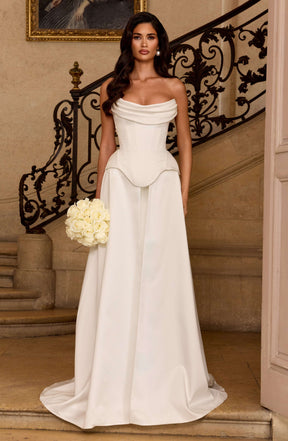 Neri Skirt Train - Ivory Ryvelle