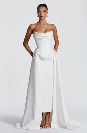 Neri Skirt Train - Ivory Ryvelle