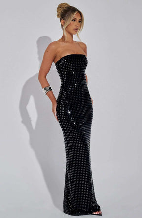 Neriah Maxi Dress - Black Ryvelle